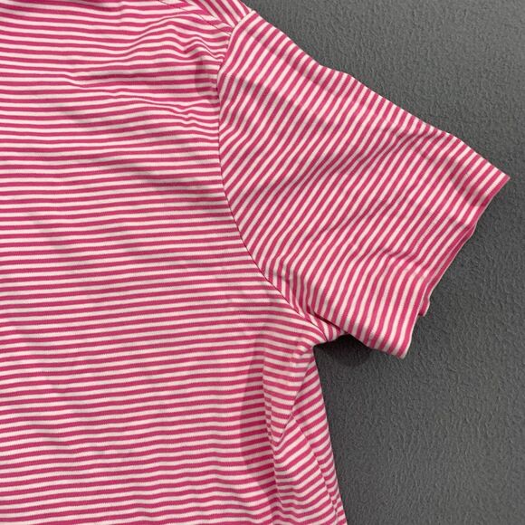 Polo Ralph Lauren Polo Shirt Mens XL Extra Large Striped White Pink Cotton - Picture 12 of 13